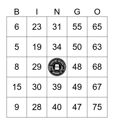 Brunch Bingo x Toppling Goliath Bingo Card