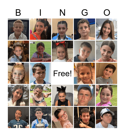 Esses Family Bingo Card