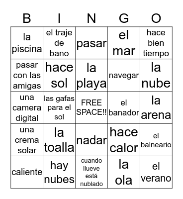 BINGO!! Bingo Card