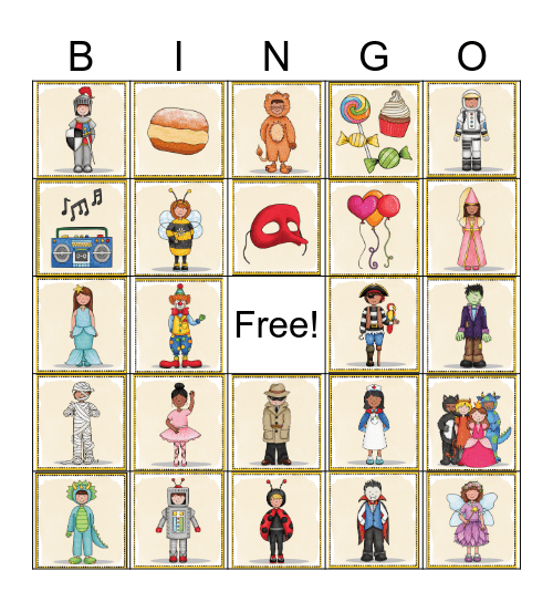 Carnival Bingo Card