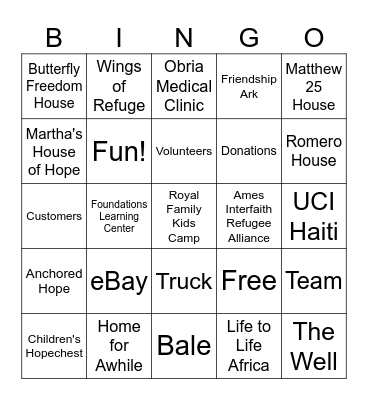 Overflow BINJO! Bingo Card