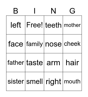 2a Lesson 43-49 Bingo Card