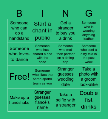 Sami’s Game Day Bingo Card