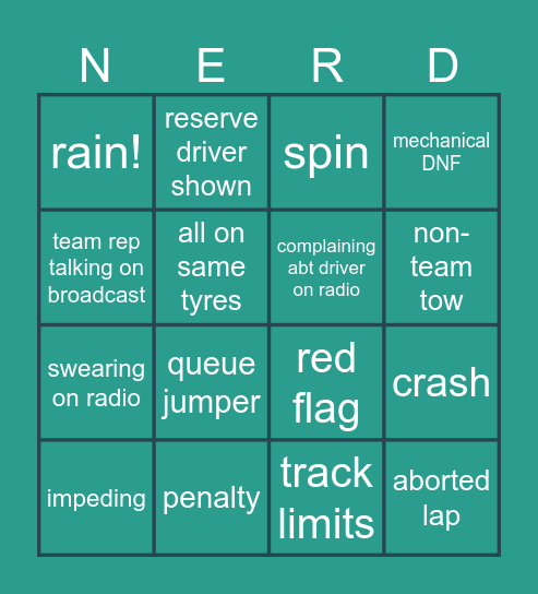 yay 2026 Bingo Card