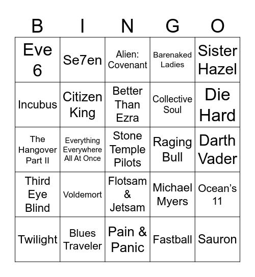 Cool Tunes for Cool Dudes, Classical Music in Cinema, & Villains Bingo Card