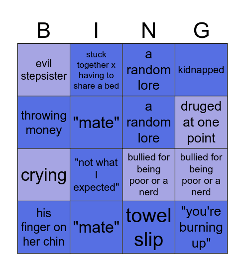 Bingo Drama Bingo Card