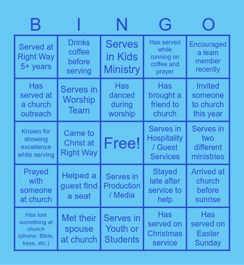 MVP Bingo Card