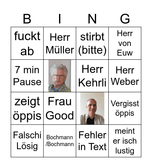 Carulli Bingo Card