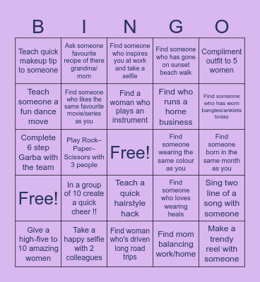 WOMEN'S DAY SPECIAL Bingo Card