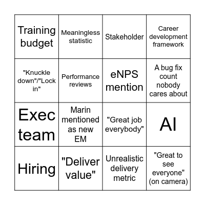 Bingo Card