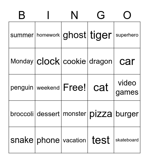 Rhetorical Device Practice Bingo Card