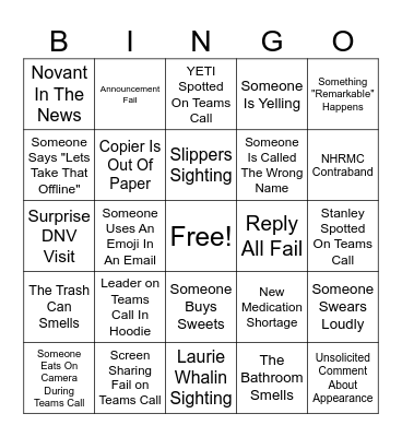 March BINGO Card