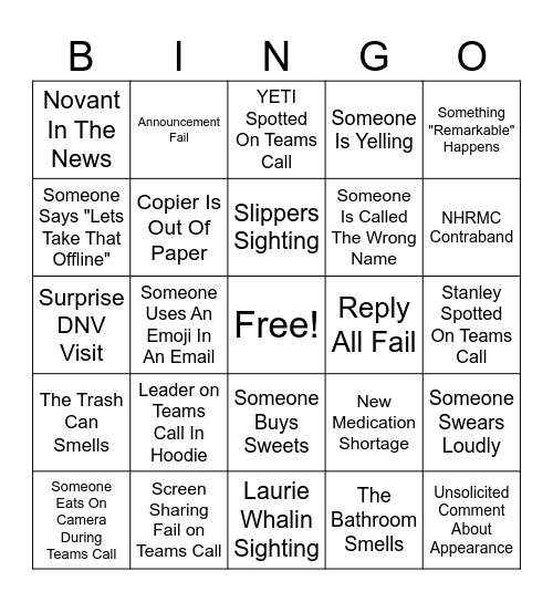 March BINGO Card