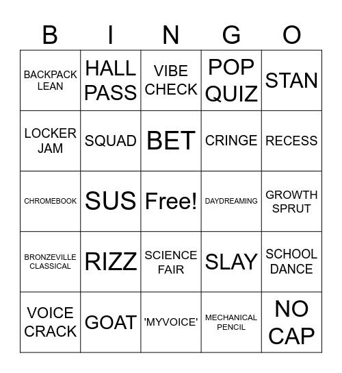 Bingo Loco Bingo Card