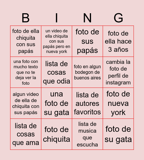 CLARI BINGO Card