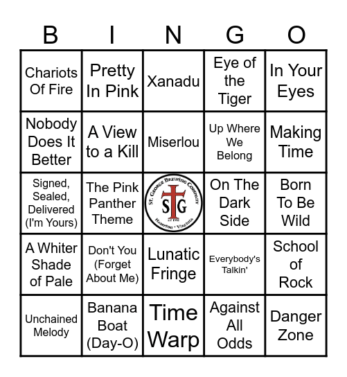 STG MOVIE SONGS Bingo Card