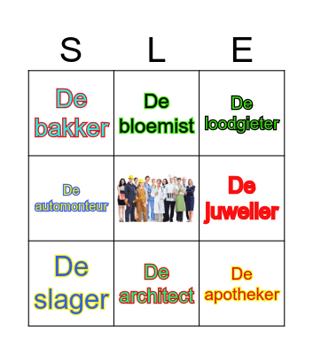 BEROEPNBINGO! Bingo Card