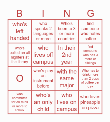 Imhotep Game Night: Find someone... Bingo Card