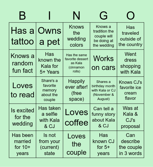 Find someone who... (one signature/box) Bingo Card