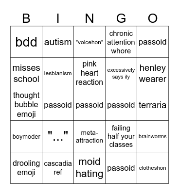 alyssa bingo Card