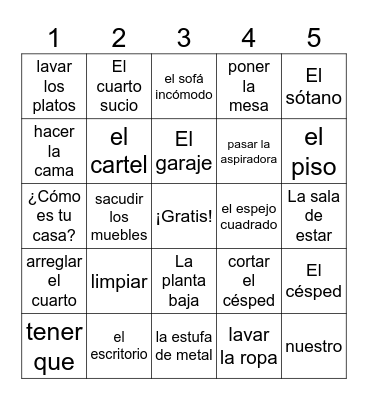 En Casa Lotería Bingo Card
