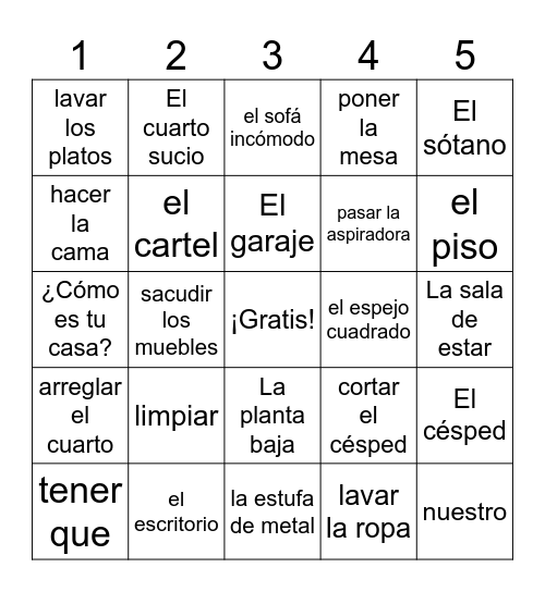 En Casa Lotería Bingo Card