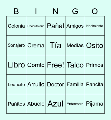 El Bingo de Lorenzo Bingo Card