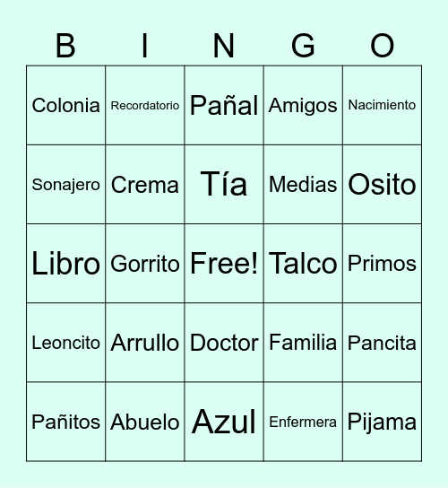 El Bingo de Lorenzo Bingo Card
