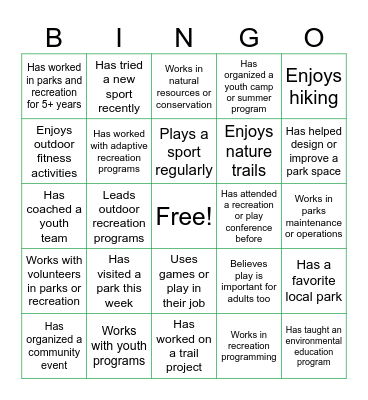 Play summit Bingo Card