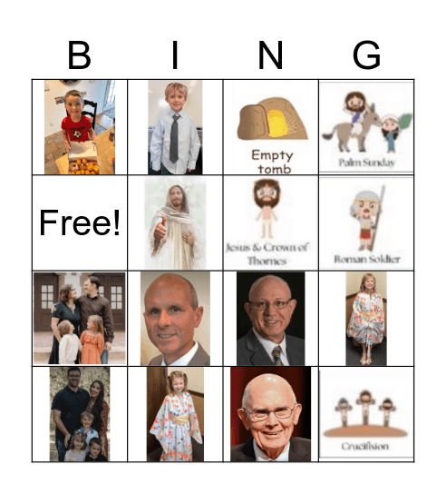 EASTER BINGO Card