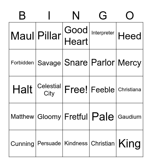 VOCAB BINGO Card