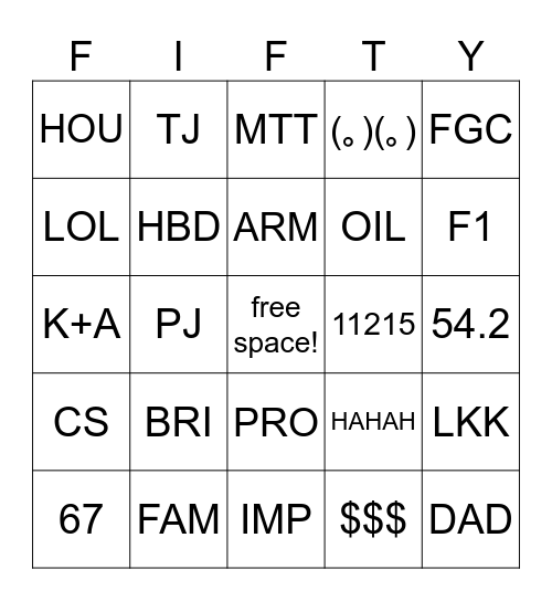 HAPPY BIRTHDAY MARK! Bingo Card