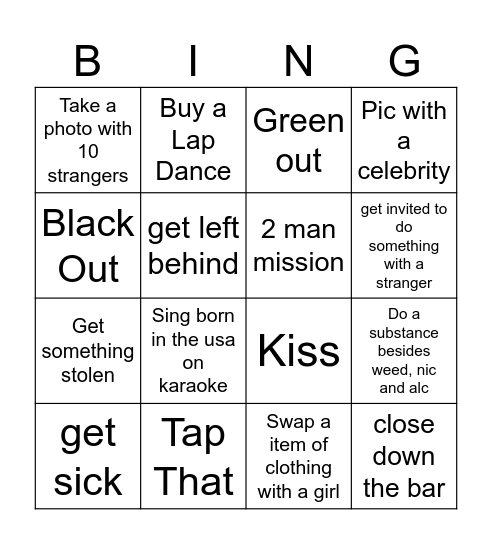 Europe 26 Bingo Card