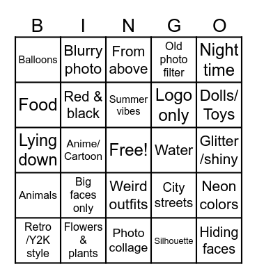 Kpop Album Covers Bingo Card