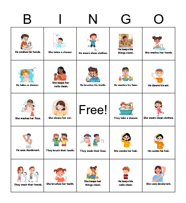 CLEAN BODY Bingo Card