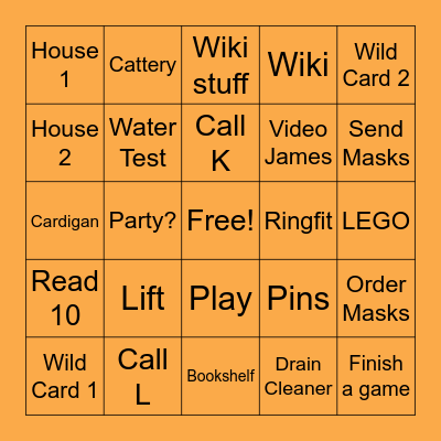 March Bingo Card