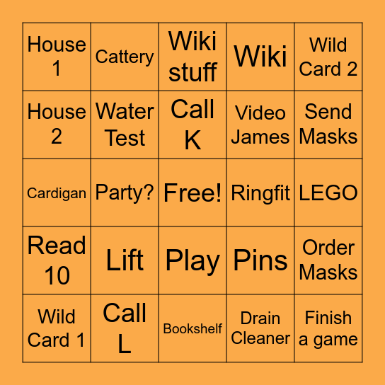 March Bingo Card