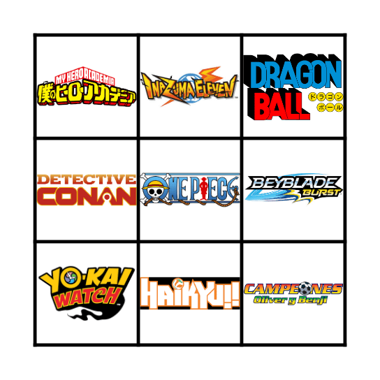 Bingo Musical - Japón Bingo Card