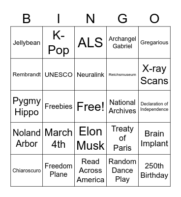 CNN 10 3/6/26 Bingo Card