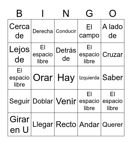 El bingo del Camino de Santiago Bingo Card