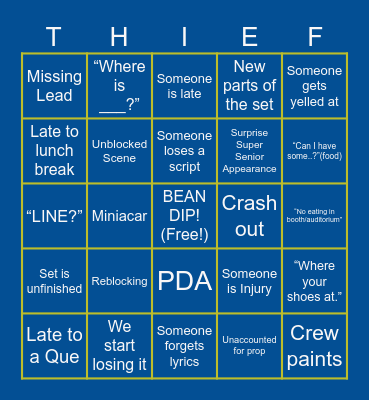 Q2Q Bingo Card