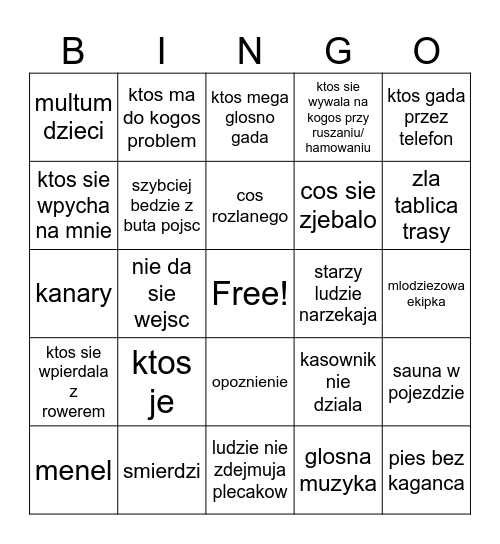 mpk wroclaw Bingo Card