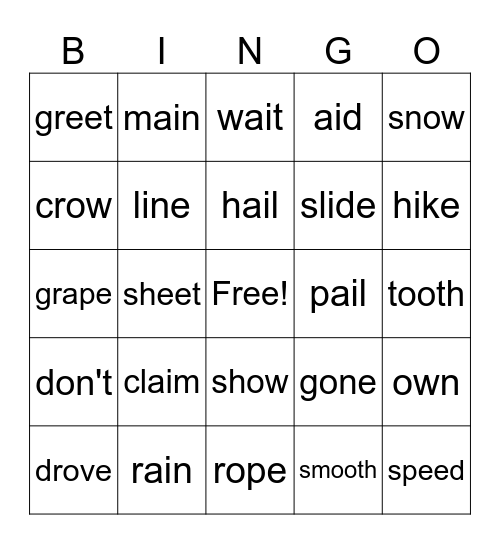 Sonday Level 27 Bingo Card