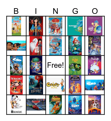 MOVIES Bingo Card