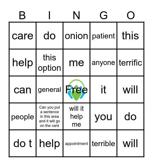Angela's Crazy Bingo Card