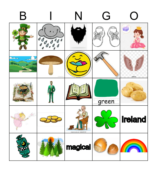 St Patrick Bingo Card
