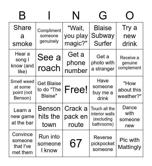 EDA - BBJ NYD GAP Segment B Roof-Raising Project - 3/6 Night Work Bingo Card