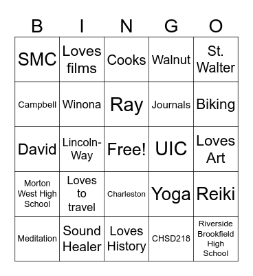 Birthday Celebration Bingo Card