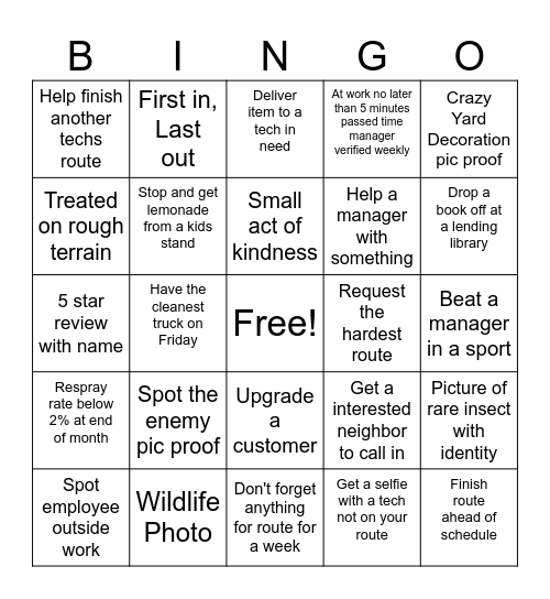 Tech Bingo Card