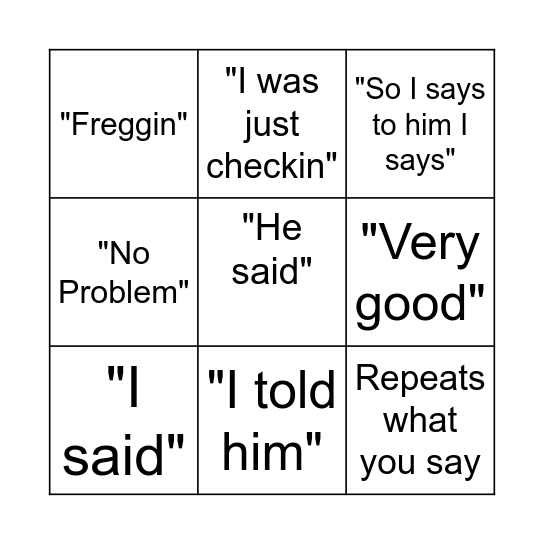Cesteringo Bingo Card